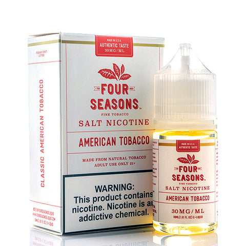 American Tobacco Salt - Four Seasons E-Juice [Naturally-Extracted]