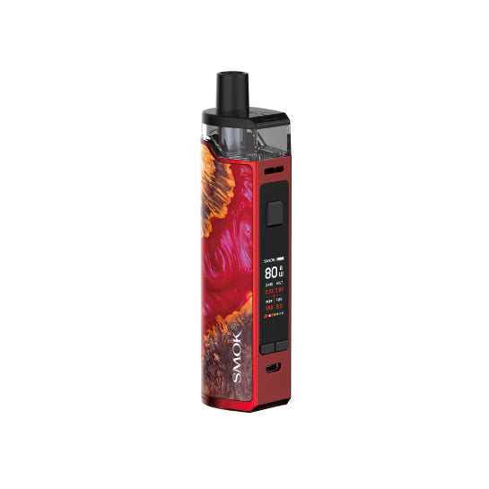 Smok RPM80 Pod Mod Starter kit red stabilized wood